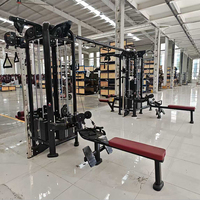 BRTW Fournisseur Direct d'Usine - Machine Commerciale Multi-Jungle Multifonctionnelle 8 Stations - Équipement de Musculation Multi-Gym
