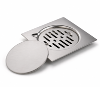 Drain de sol linéaire moderne en acier inoxydable SUS304 avec insert de carrelage invisible pour salle de bain de luxe