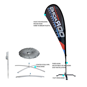 <span class=keywords><strong>GLOW</strong></span>-in-the-Dark lông cờ phản chiếu Polyester + sợi thủy tinh cực cho ban đêm quảng cáo ngoài trời - Product Image 3