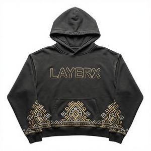 Sudadera con Capucha Gruesa de Invierno para Mujer, 500gsm, Forro Polar de Algodón, Estampado 3D con Pedrería, Gráfico, Insignia, Estilo Urbano - Product Image 1