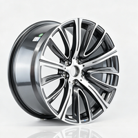 Jantes forgées en alliage d'aluminium gris canon, 18 pouces, 8J, ET 30mm, 5x112, CB 66.5mm, à rayons multiples, personnalisées pour BMW