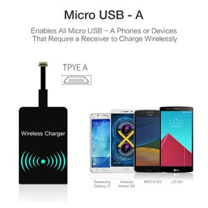 Wireless Charger Receiver <b>Micro</b> <b>USB</b> for For Samsung MicroUSB Phones 5V/1A Charging <b>Adapter</b> Universal - Product Image 2