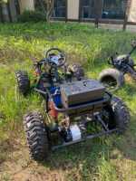 ATICOL 2025 Nuevo Go Kart Eléctrico de 1000W 48V20Ah, Buggy 4X4 Todoterreno para Niños y Adultos, Frenos de Disco, Transmisión por Cadena, 50km/h, LP-04 B
