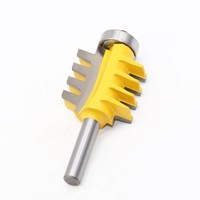 3 buah set panel tanggam dan pemotong tenon, alat pertukangan lantai gigi kerucut