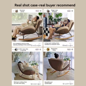 Chaise de canapé de siège unique de luxe haut de gamme SFY-19 noir Beige élégant concepteur unique véritable chaise d'escargot chaise longue - Product Image 5