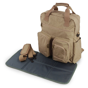 Bolsas de Pañales Multifuncionales Impermeables de Lujo para Papá, con Logotipo Personalizado al por Mayor, Bolsa de Pañales Táctica Plegable para Papá, Mochila para Bebé - Product Image 5