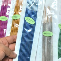8-Zoll-Räucherstäbchen mit natürlichem ätherischem Aroma und Blumen duft, verpackt mit Ingwer-Osmanthus-Jasmin-Jasmin-Duft-Joss-Pulver