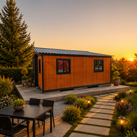 Maison conteneur pliable et extensible facilement, 20 pieds, 40 pieds, en acier léger, préfabriquée, 3 chambres, maison modulaire préfabriquée pour école