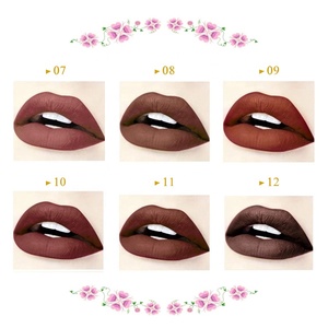Commercio all'ingrosso vegan e di alta qualità del pacchetto nero opaco rossetto liquido - Product Image 3
