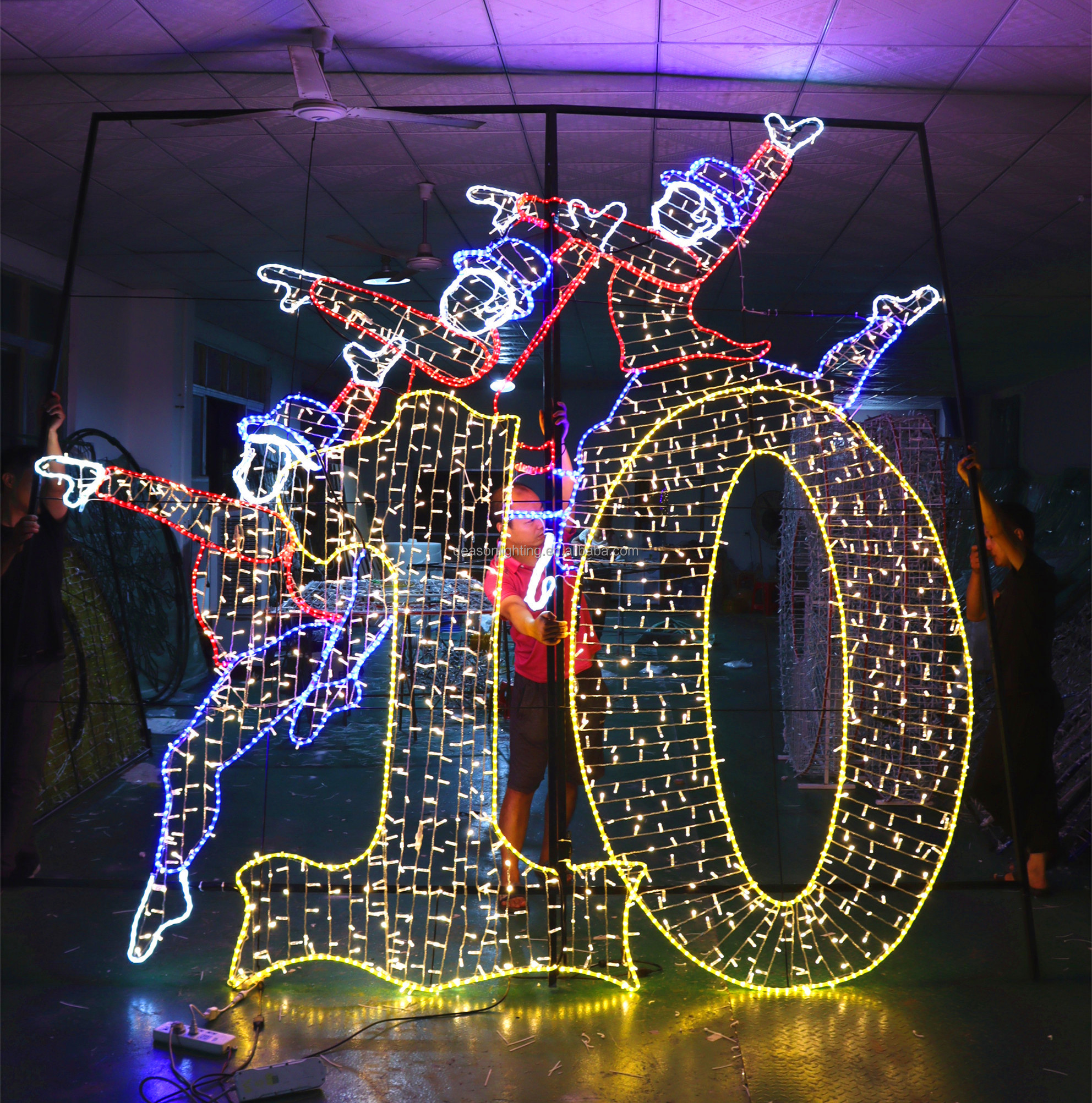 Giant Outdoor LED Christmas Decoration - 12 Days of Christmas