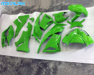 Carenados Completos Verde Brillante para <span class=keywords><strong>Kawasaki</strong></span> <span class=keywords><strong>Ninja</strong></span> ZX636 2009 <span class=keywords><strong>2010</strong></span> 2011 2012 Kit de Carrocería ABS ZX6R 09 10 11 12 ZX-6R <span class=keywords><strong>636</strong></span> Piezas para Moto Deportiva - Product Image 1