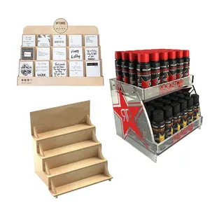 Gỗ truy cập hàng đầu hiển thị đứng với khóa Acrylic sàn có thể gập lại PVC hiển thị giá kim loại giấy mỹ phẩm cửa hàng kệ - Product Image 1