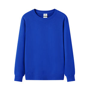 Sweat-shirt tricoté unisexe surdimensionné à col rond, 100 % coton 300 GSM, avec logo personnalisé, couleur unie, coupe décontractée, idéal pour l'automne, pour homme - Product Image 2