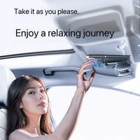 2025 nouvelle voiture intérieur accessoires voiture pare-soleil porte-lunettes en cuir voiture pare-soleil organisateur sac de rangement