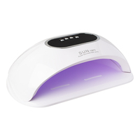 Lampe à ongles UV professionnelle à double poignée pour séchage rapide du gel, avec capteur infrarouge et 4 minuteurs