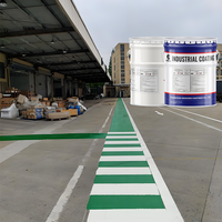 Marquage Réfléchissant d'Urgence en Polyuréthane Haute Visibilité Rouge/Blanc pour Hélicoptères d'Hôpitaux, Zones d'Ambulances, Peinture Marine à Séchage Rapide