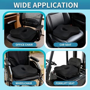 Coussins de siège de voiture ergonomiques en mousse à mémoire de forme avec soutien lombaire, dossier amovible et lavable, coussins de confort pour les fesses - Vente en gros - Product Image 5