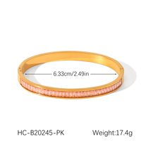 Bracelet chaîne superposé en zircon rose, plaqué or 18 carats, en acier inoxydable, design de niche, bijoux polyvalents de luxe léger pour femme