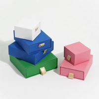 Caja de papel con logo personalizado, cajas de cartón con cajón deslizante, caja de regalo kraft, cartón corrugado, embalaje para exhibición de joyería