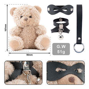 2025New Arrive BDSM Schöner Spaß Sex Geschenk PU Leder Fesseln Bondage Set Liebe Bär Spielzeug Süße Liebe Spielzeug - Product Image 6