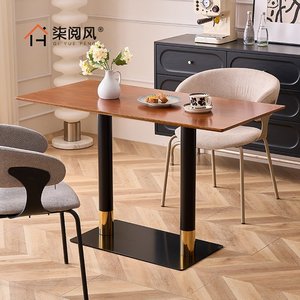 <span class=keywords><strong>Mesa</strong></span> de <span class=keywords><strong>Comedor</strong></span> Rectangular de <span class=keywords><strong>Madera</strong></span> Personalizable para Restaurante de Comida Rápida, Diseño de <span class=keywords><strong>Segunda</strong></span> <span class=keywords><strong>Mano</strong></span>, para Tienda de Té con Leche y Fideos - Product Image 2