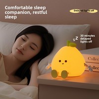 Lampe de chevet à thème dessin animé, best-seller viral, veilleuse douce en silicone pour chambre à coucher, lampe tactile pour bébé, idéale pour l'allaitement