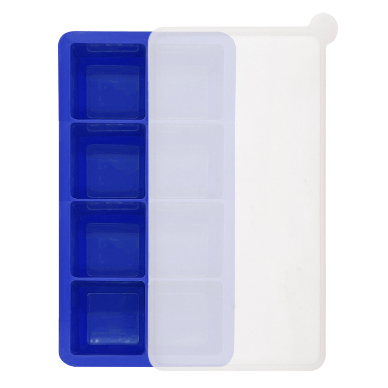 Bleu avec couvercle