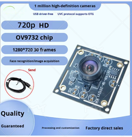 OV9732 Yüz Tanıma Görüntü Alma Kamera Modülü 1280x720 720p UVC Protokolü ve Manuel Odaklama Özellikli USB Sürücüsüz