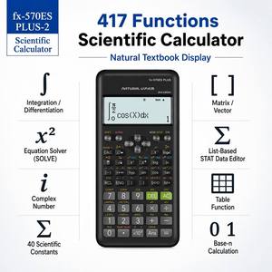 Calculadora Científica FX-570ES PLUS-2, Artículos de Papelería Bonitos, Calculadora, Equipo de Laboratorio Escolar, Calculadora de Bajo <span class=keywords><strong>Precio</strong></span> - Product Image 3