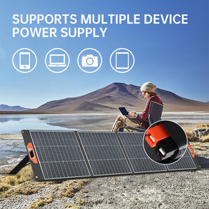 2025新しいアイデア-ポータブル100Wポリマー航空ソーラーパネル防水折りたたみ式ソーラー充電器ラップトップ携帯電話タブレット - Product Image 3