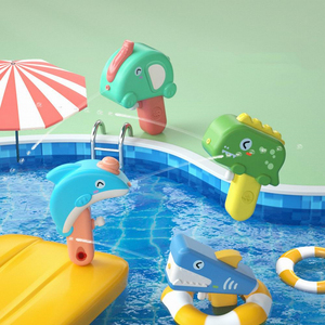 Fiesta en la playa Niños Niñas Favores <span class=keywords><strong>Barato</strong></span> Divertido Lindo Mini Animal de dibujos animados Squirt Pistola de tiro de agua Juguete de plástico Pistola de agua - Product Image 2