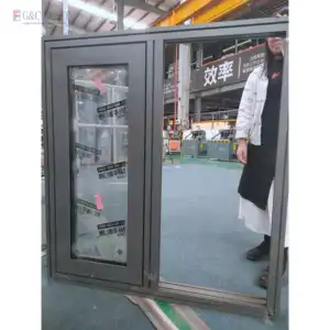 Fuson Fast Delivery Low-E Glazing Windows Germany Hardware Windows That Open Out With Crank Handle Aluminum Casement Window