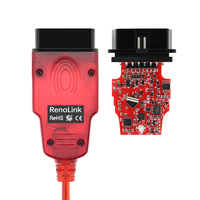 Programmateur ECU OBD2 Renolink V2.11 rouge pour la programmation des clés de voiture Renault, outil compatible avec les programmateurs SRS, ECM, UCH, EPS