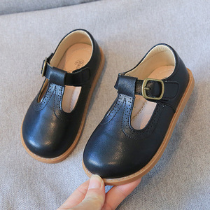 คุณภาพสูงรองเท้าหนังนุ่มสง่างามสําหรับสาวสําหรับพื้นรองเท้าเด็กตะขอและห่วงปกป้องเท้าประณีตความรู้สึกการออกแบบ - Product Image 2