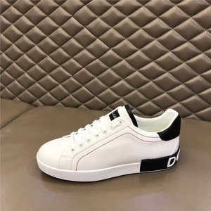 Baskets décontractées pour hommes, style coréen, motif tête de mort, en cuir véritable, tendance, printemps-hiver, blanches, fines, en paille - Product Image 5