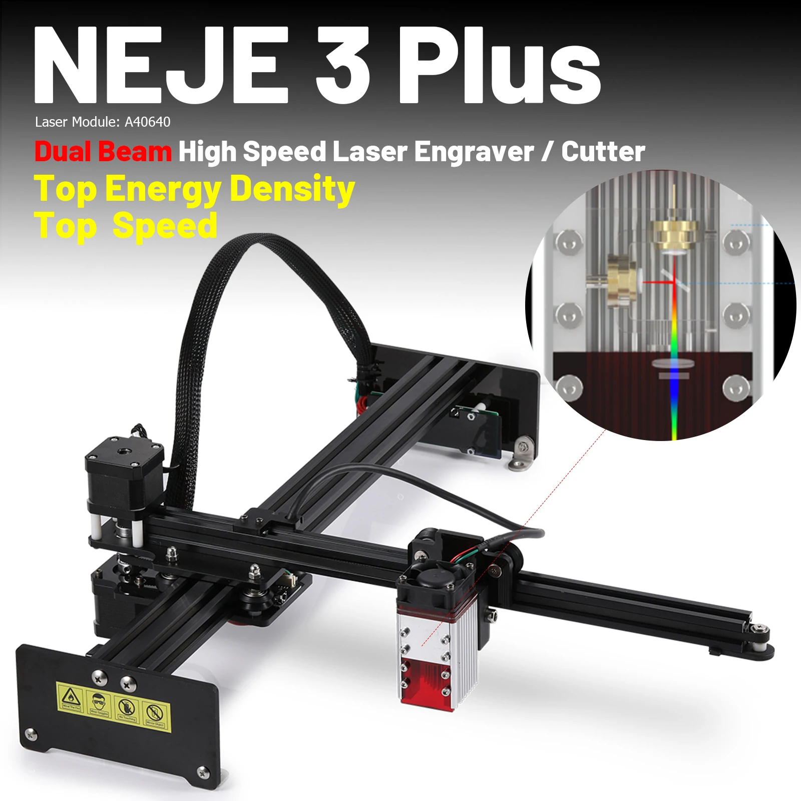 NEJE 3 Plus A40640 80W Laser Cutter and Engraving Machine for Wood