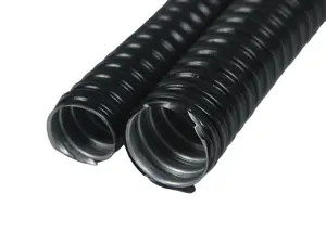 Manguera de Metal Flexible, tubo corrugado con revestimiento de plástico de Pvc