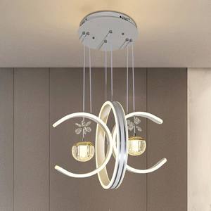 Lámpara Colgante LED Moderna con Atenuación CC3, Diseño Geométrico Circular, para Sala de Estar, Comedor, Restaurante, Villa - Product Image 1