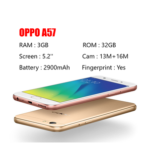 ขายส่ง Oppo A57 หน้าจอ 5.2 นิ้ว 3+32GB รองรับ 2 ซิม 4G โทรศัพท์มือถือปุ่มกด ระบบปฏิบัติการ Android แบตเตอรี่ 2900mAh สีทอง/สีชมพู สำหรับใช้งานในฝรั่งเศส - Product Image 2