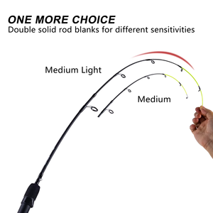 Kohle faser Eis Angelrute 2 Abschnitte Tragbares Design mit hoher Empfindlichkeit für extremes Kalt-und Eisfischen - Product Image 3