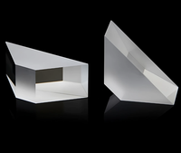 Prisme optique Dove, Prisme rhombique à angle droit K9, Prisme trapézoïdal à réflexion inversée à 180 degrés, Composant de recherche optique