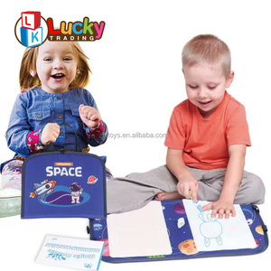 幸运玩具教育学习玩具水上魔术水涂鸦绘画旅行袋垫和儿童魔术笔 - Product Image 2
