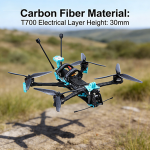 Dron de Carreras FPV Plegable de 7 Pulgadas de Largo Alcance para Producción Cinematográfica, Marco de Fibra de Carbono, Motor C287, UAV Quadcopter - Product Image 6