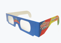 Feu d'artifice carton fête 3D papier Diffraction lunettes noël publicité Promotion lumière Diffraction papier lunettes