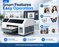 Machine d'impression et de découpe miniature intelligente avec fonction IA pour l'étiquetage et la personnalisation de produits