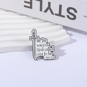Spille per essere il dio guerriero ti ha chiamato per essere la spilla con spilla e spada da guerriero smaltata con spilla - Product Image 3