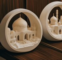 Lampe diffuseur d'arômes personnalisable OEM/ODM, en plâtre, pierre d'aromathérapie, artisanat en gypse, lampe de chevet décorative en plâtre pour anniversaire