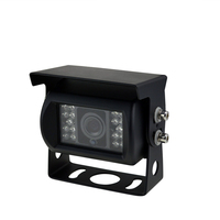 Caméra de recul robuste AHD 1080P avec 18 LED IR pour vision nocturne, étanche IP69K, avec pare-soleil