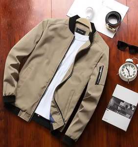 Chaqueta de Poliéster Sostenible al por Mayor con Otras Telas Transpirables de Secado Rápido, Chaquetas Cortas para Hombre para Todas las Temporadas - Product Image 1