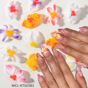 Flor <span class=keywords><strong>de</strong></span> primavera 30 uds/kit colorido Vietnam hecho a mano Nail Art resina encantos 3D diseño <span class=keywords><strong>uñas</strong></span> acrílico <span class=keywords><strong>flores</strong></span> - Product Image 6